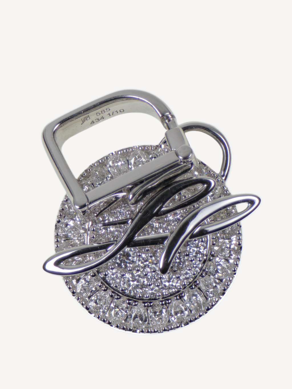 Diamant-Charm aus 585er Weißgold