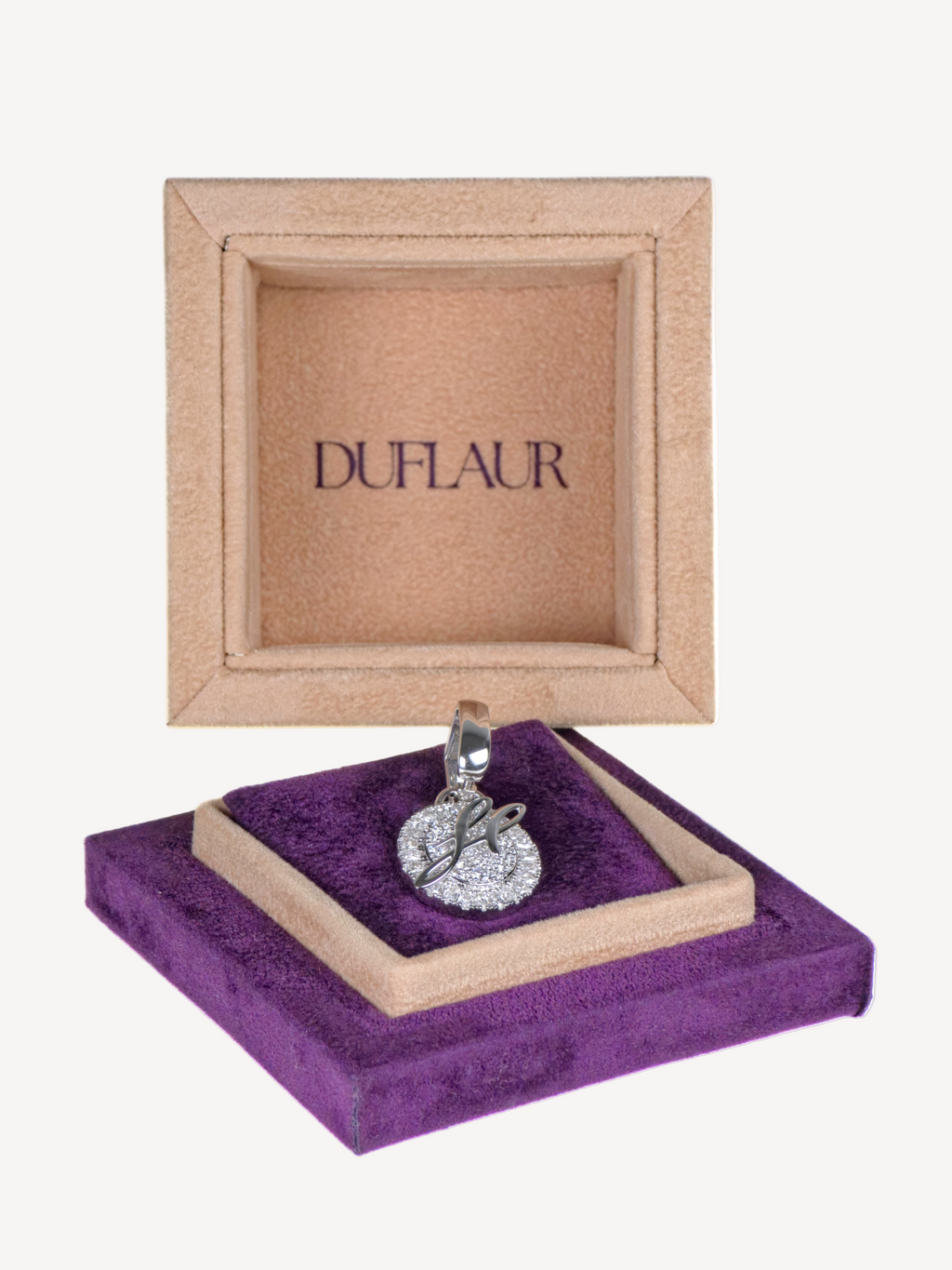 Diamant-Charm aus 585er Weißgold