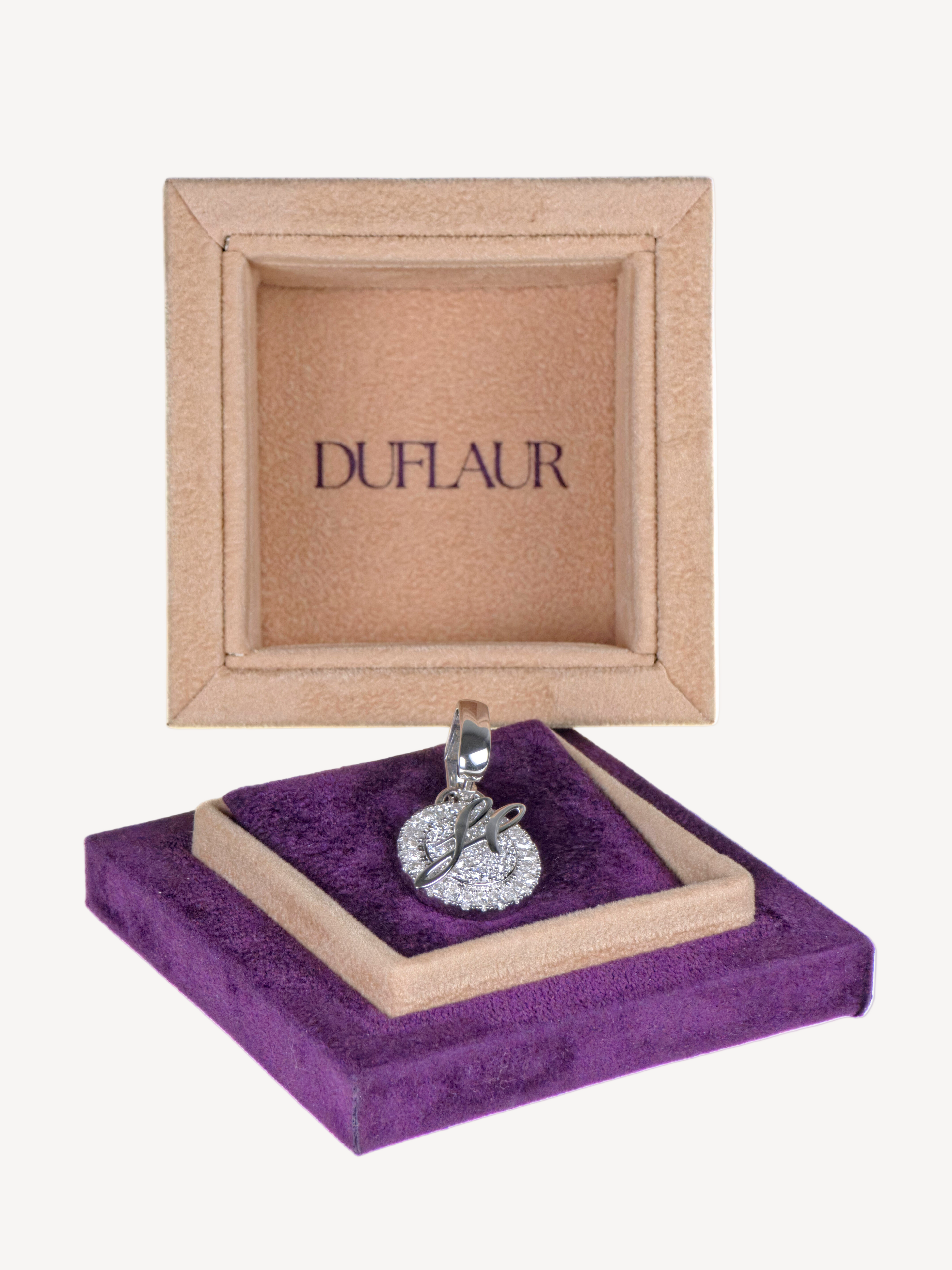 Diamant-Charm aus 585er Weißgold