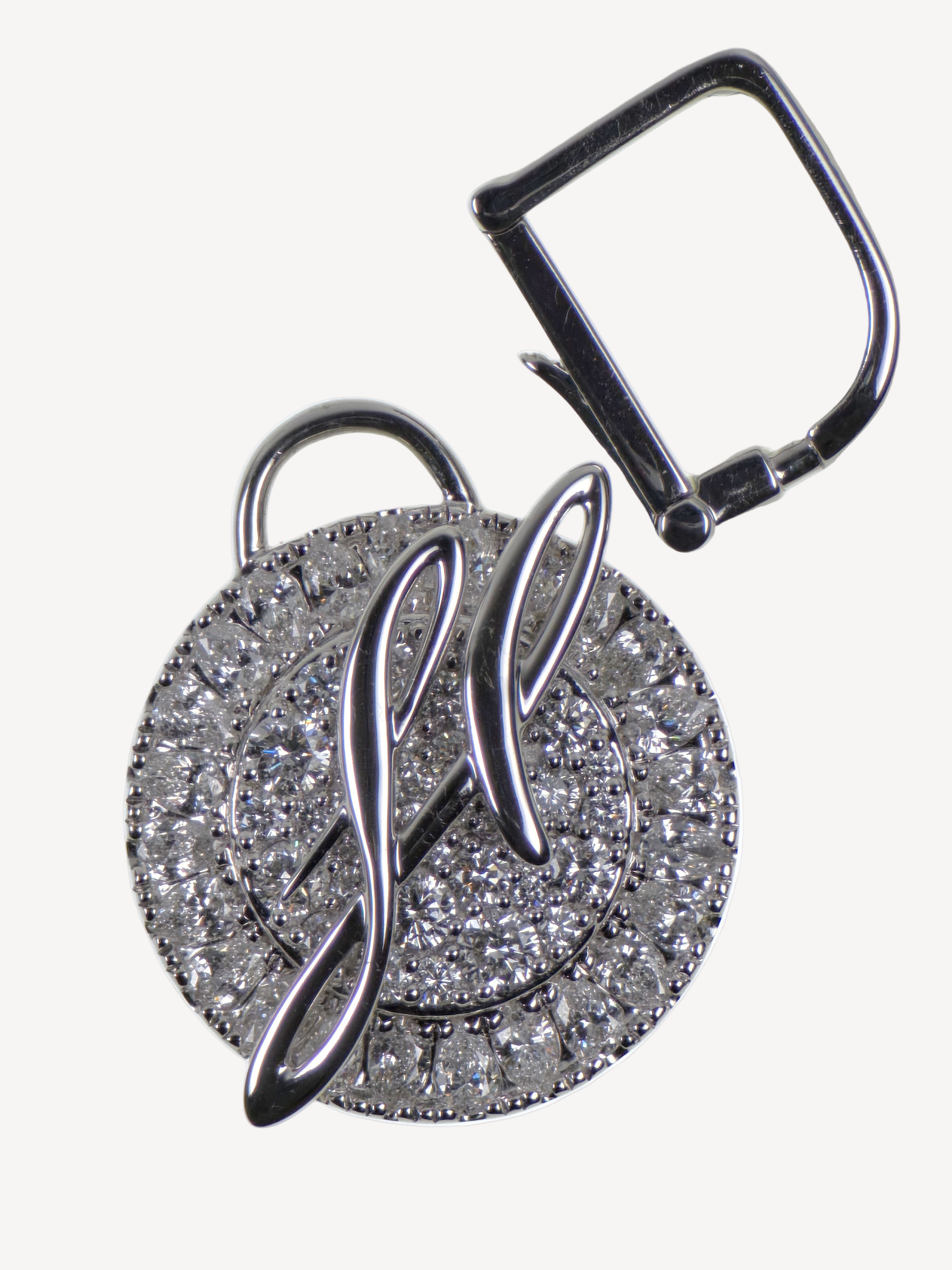 Diamant-Charm aus 585er Weißgold